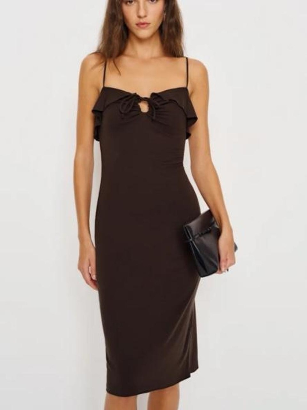 Reformation Jennie Knit Brown Dress NWT